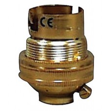 BRASS UNSWITCHED BC B22 LAMPHOLDER 